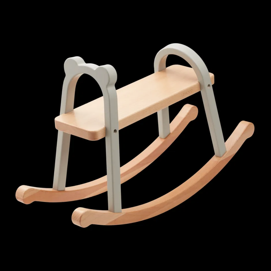 Hot Hobbelpaard Lina | Dove blue | Houten Speelgoed