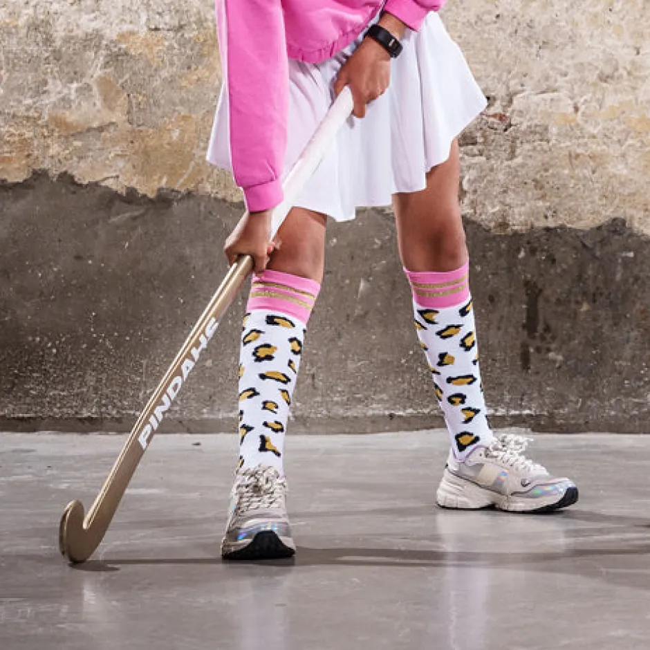 Hockeysokken Jasmijn | Panterprint | Pindahs Sokken & Maillots