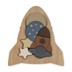 Best Houten puzzel raket | Multi color | Puzzels|Houten Speelgoed
