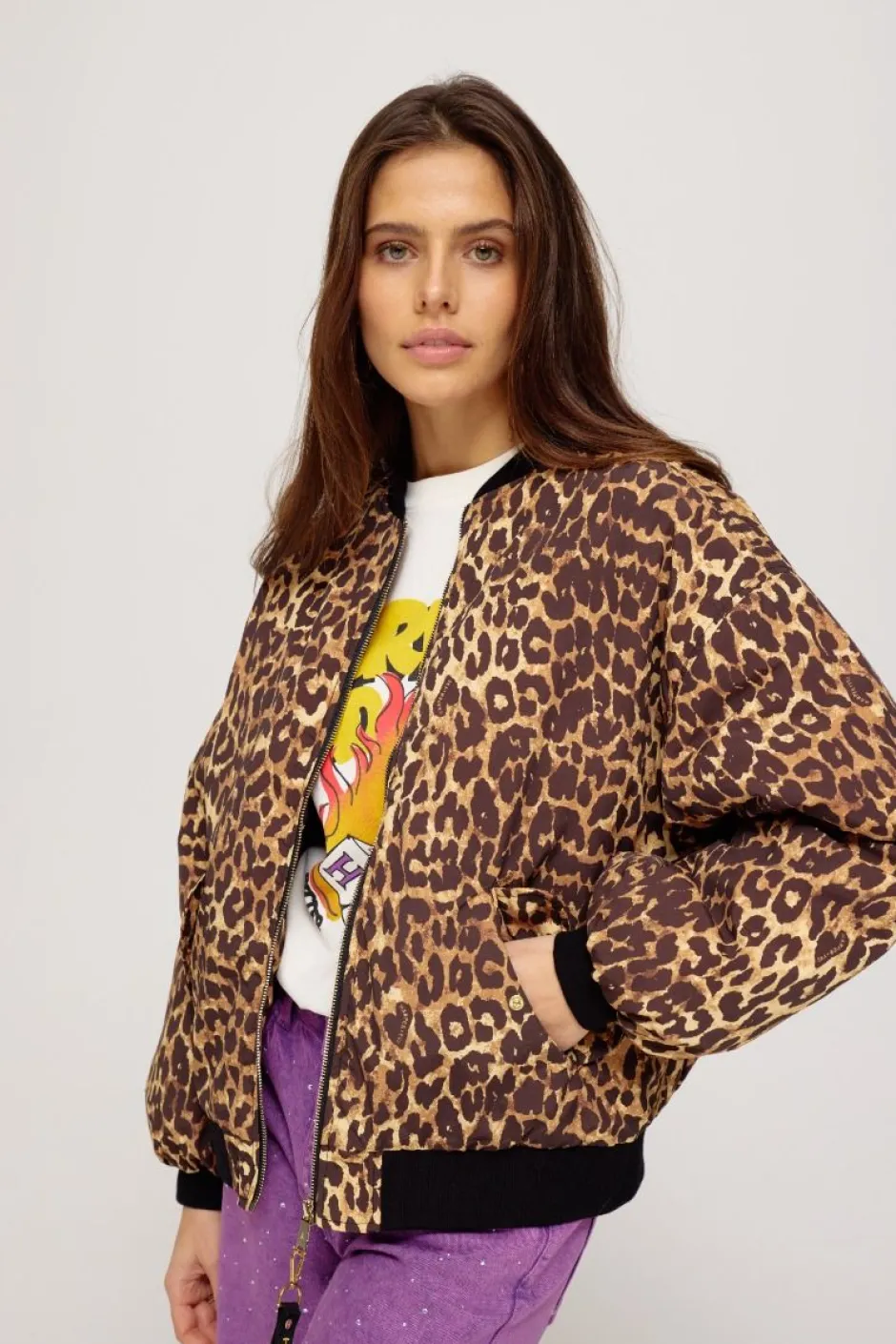 Discount Jacket Nora | Lexie leopard | Harper & Yve DAMES Jacks & Jassen