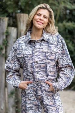 Jacket Willow | Trashy tiger yellow | Harper & Yve DAMES Jacks & Jassen