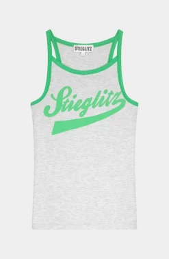 Outlet Jeanne singlet | Melange grey | DAMES Tops|Tops