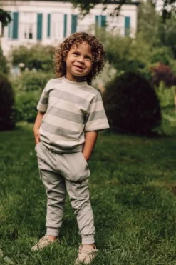 Online Jersey tee Covas | Vanilla striped | Shirts