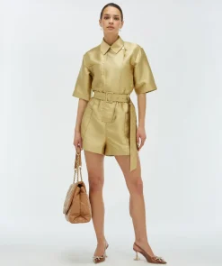 Clearance Jumpsuit Maxime | Dull gold | DAMES Jumpsuits