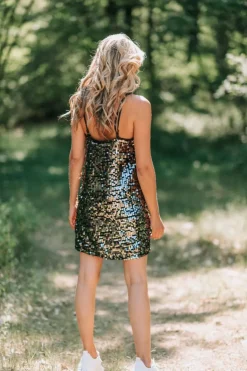 New Jurk Quinn | Silver sequins | Gestuz DAMES Jurken