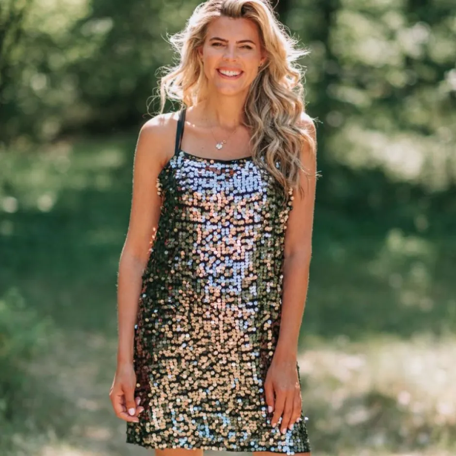 New Jurk Quinn | Silver sequins | Gestuz DAMES Jurken