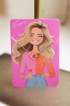 New Ketting double hearts | Goud | Studio Poespas DAMES Sieraden|Snøpskes