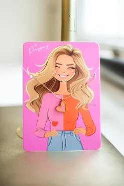 Online Ketting falling in love | Roze/goud | DAMES Sieraden|Snøpskes