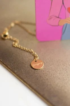 Ketting five tiny hearts | Goud | Studio Poespas DAMES Sieraden|Snøpskes