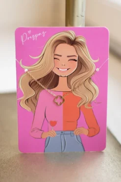 Online Ketting klavertje vier | Goud | Studio Poespas DAMES Sieraden|Snøpskes