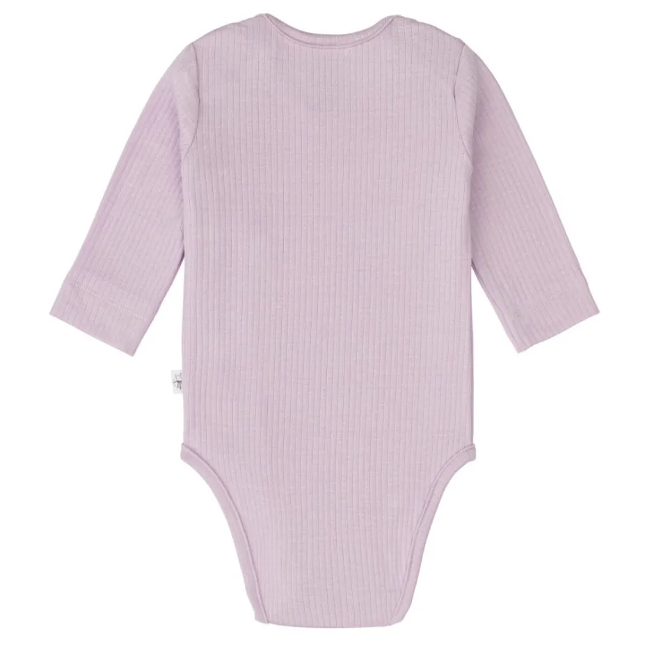 Hot Longsleeve body | Ribbed lavender | Rompers