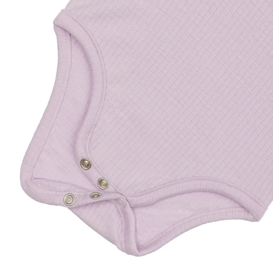 Hot Longsleeve body | Ribbed lavender | Rompers