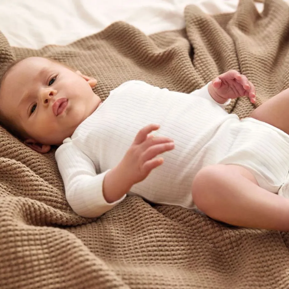 Sale Longsleeve body | Ribbed milky | Rompers