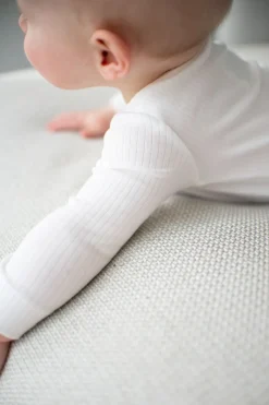 Sale Longsleeve body | Ribbed milky | Rompers