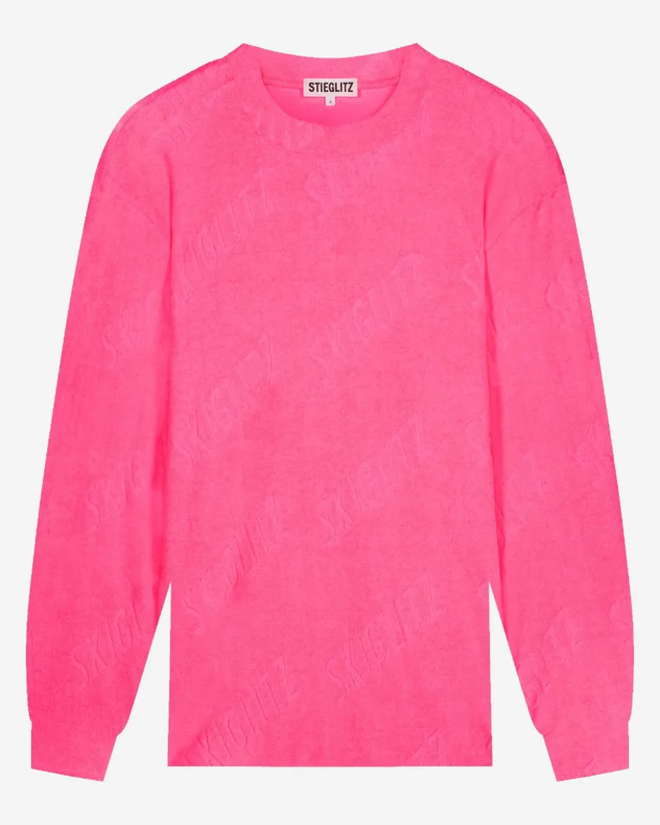 Best Longsleeve Frieda Terry | Pink | Truien & Vesten|Truien & Vesten