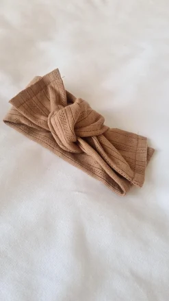 Discount Newborn headwrap pointelle | Cacao | Haaraccessoires|Haaraccessoires