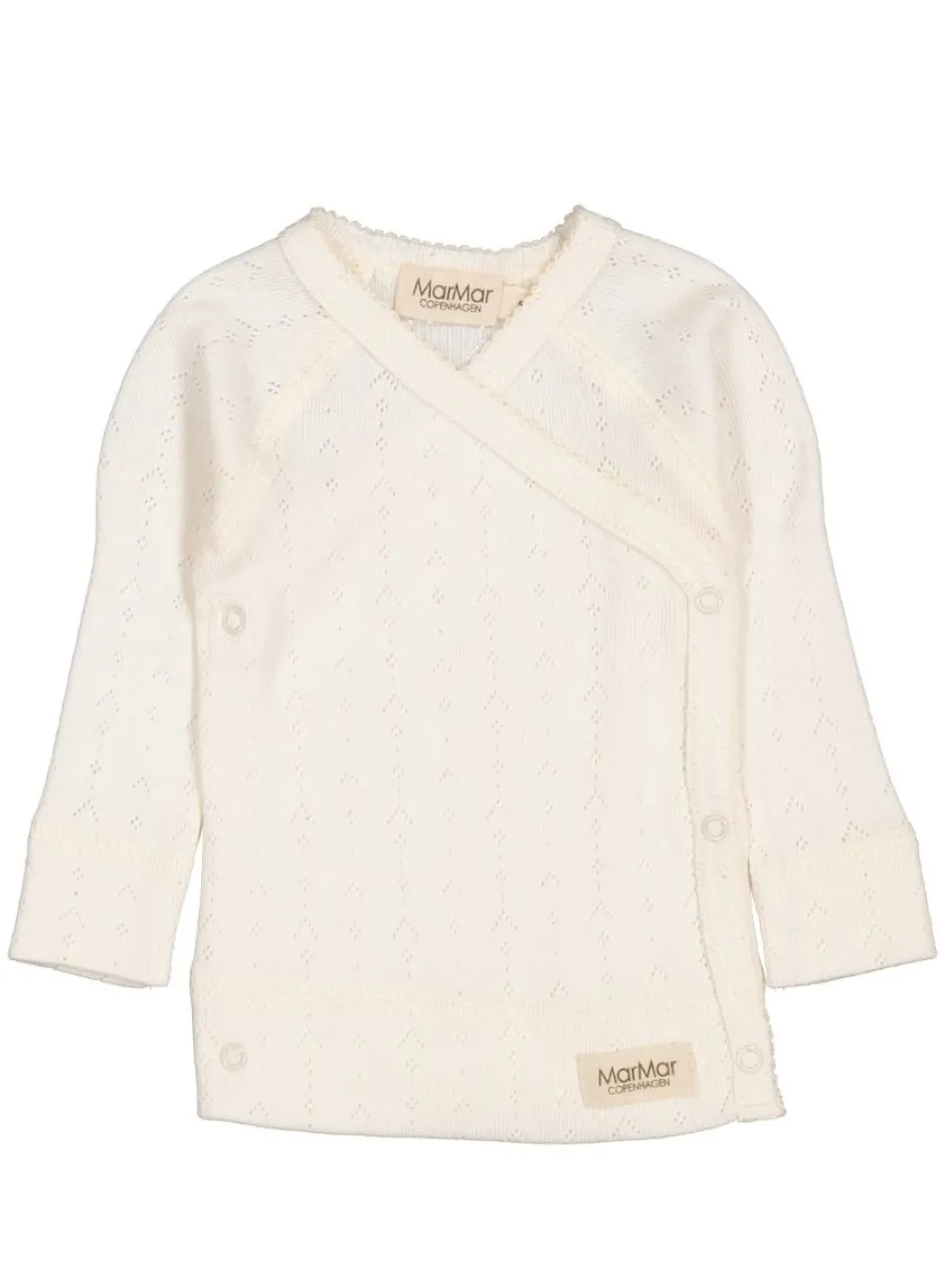 Hot Newborn tut wrap top | Flour white | Vesten|Shirts