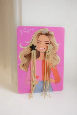 Oorbellen falling stars | Goud | Studio Poespas DAMES Sieraden|Snøpskes