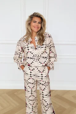 Outlet Oversized blouse Lottie | Flower | DAMES Co-ords|Blouses