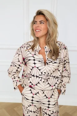 Outlet Oversized blouse Lottie | Flower | DAMES Co-ords|Blouses