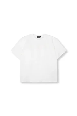 Oversized boucle t-shirt Mexie | White | DAMES Co-ords