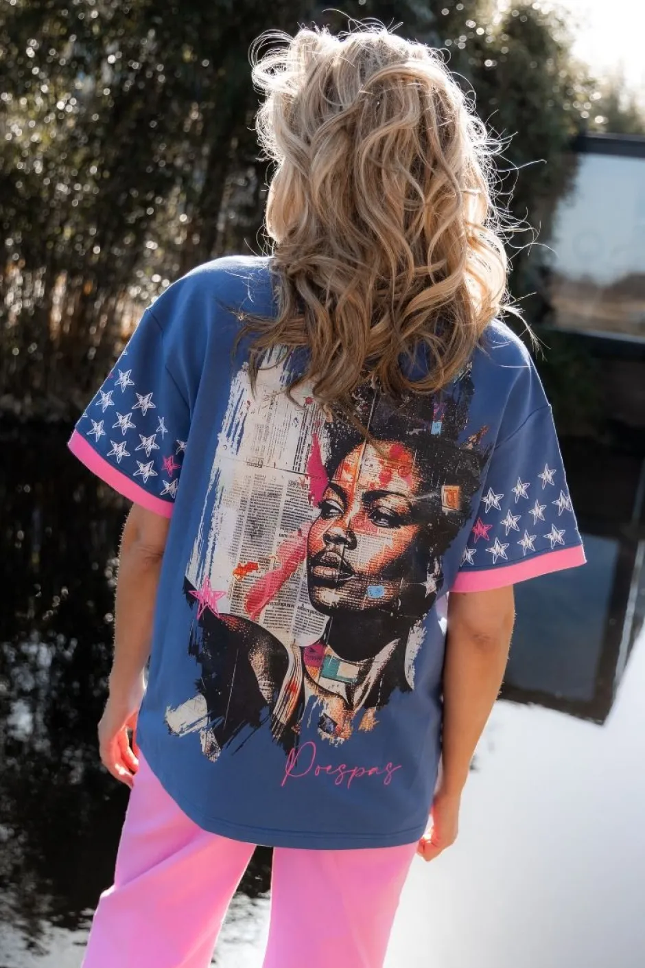 Clearance Oversized T-shirt Urban Stars | Multicolor | DAMES Co-ords|Snøpskes