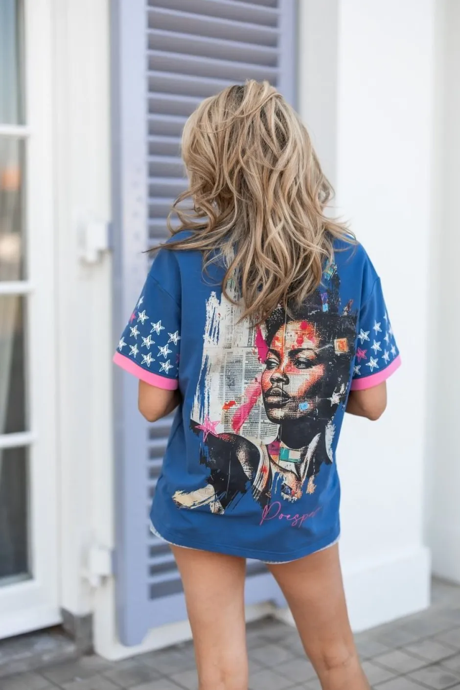 Clearance Oversized T-shirt Urban Stars | Multicolor | DAMES Co-ords|Snøpskes