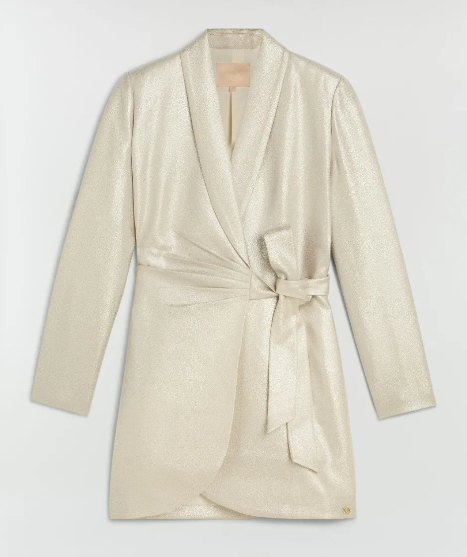 Overslagjurk Bonita | Silver | DAMES Jurken