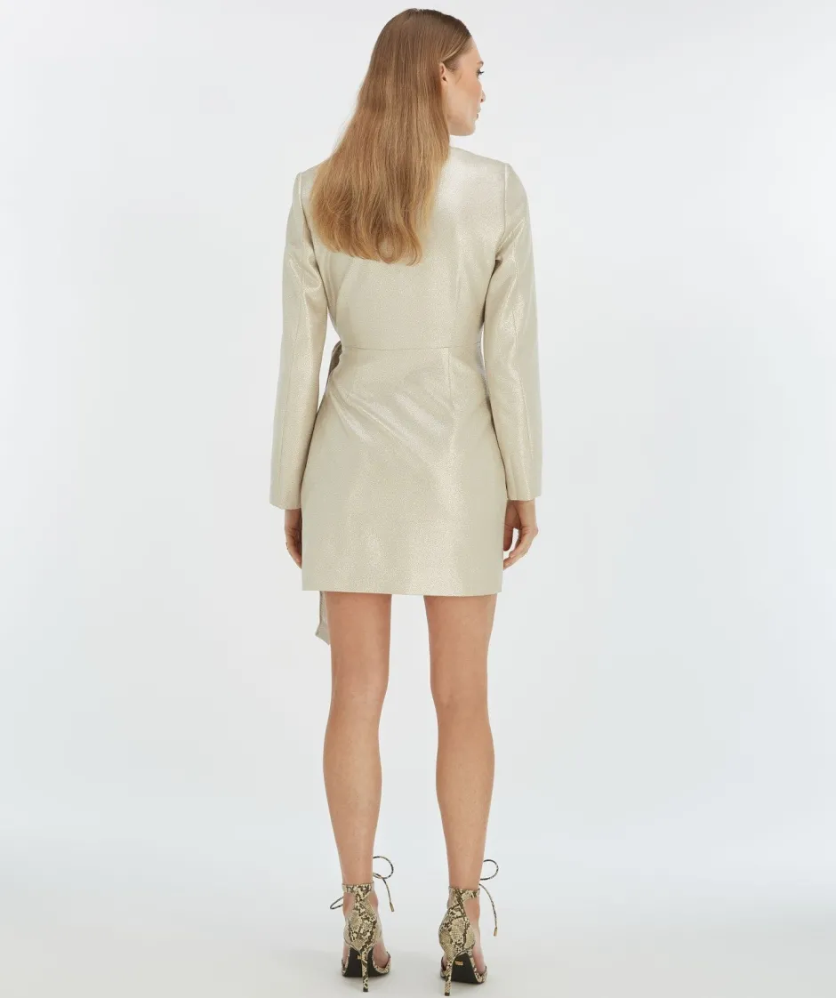 Overslagjurk Bonita | Silver | DAMES Jurken