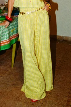 New Pants Charlie | Lemon | Harper & Yve DAMES Co-ords|Broeken