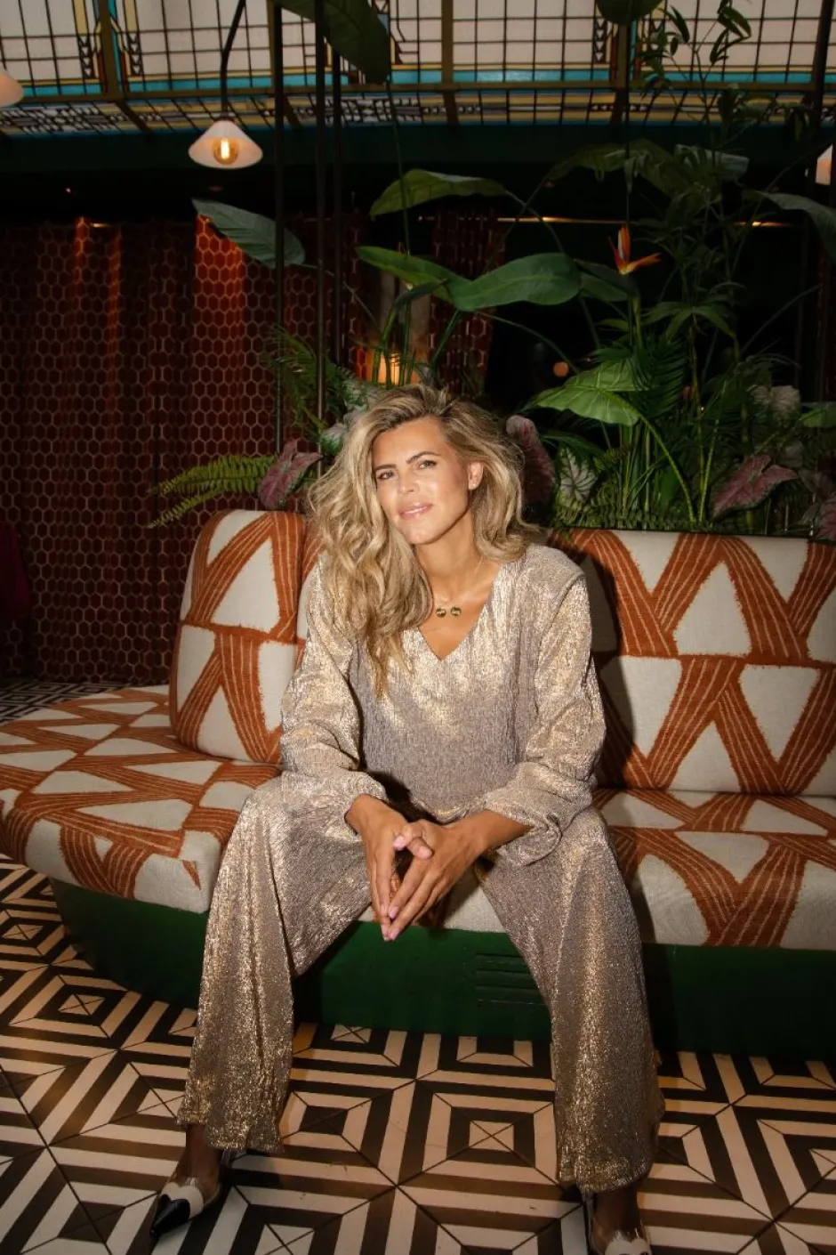 Online Pants Intouchables | Dark gold/foil | DAMES Broeken