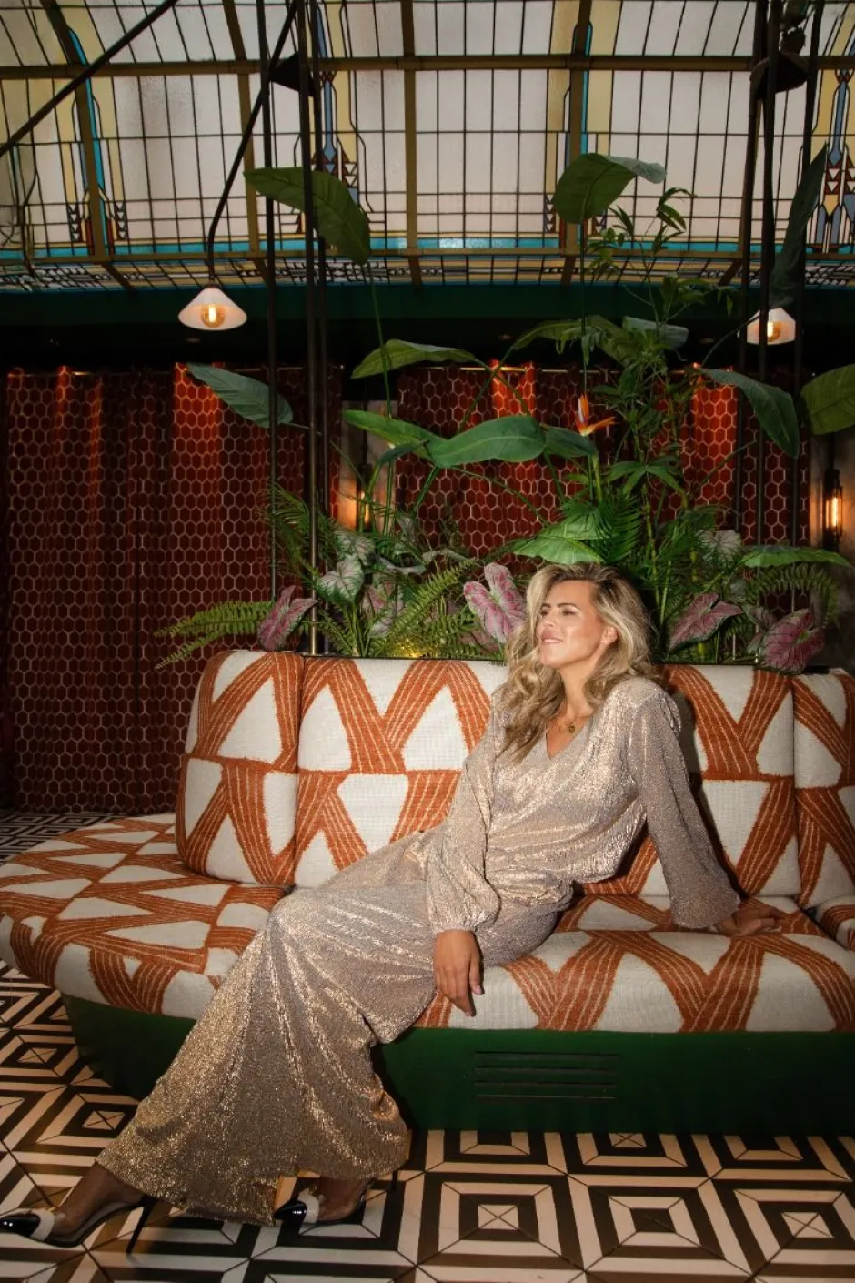 Online Pants Intouchables | Dark gold/foil | DAMES Broeken