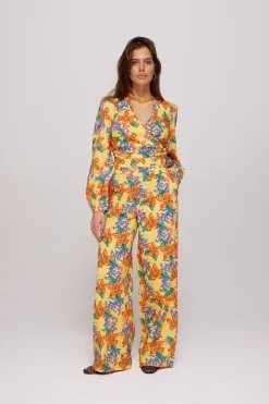 Sale Pants Riley | Banana flower | Harper & Yve DAMES Co-ords|Broeken