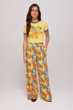 Sale Pants Riley | Banana flower | Harper & Yve DAMES Co-ords|Broeken