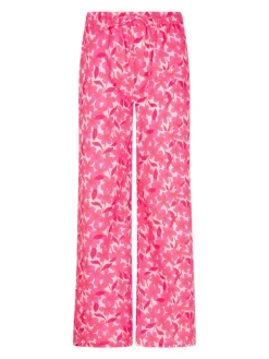 Best Pants Veerle | Pink flower | DAMES Co-ords|Broeken