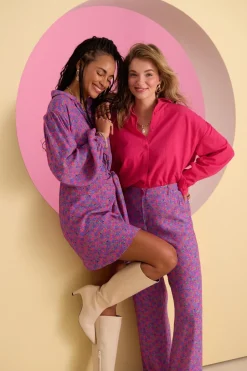 Pants Zola | Multi flower | DAMES Co-ords|Broeken