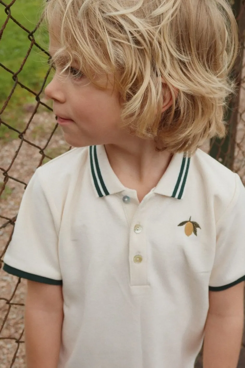 Discount Polo shirt Florian gots | Antique white | Shirts|Shirts