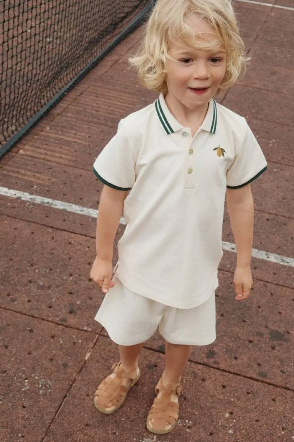 Discount Polo shirt Florian gots | Antique white | Shirts|Shirts