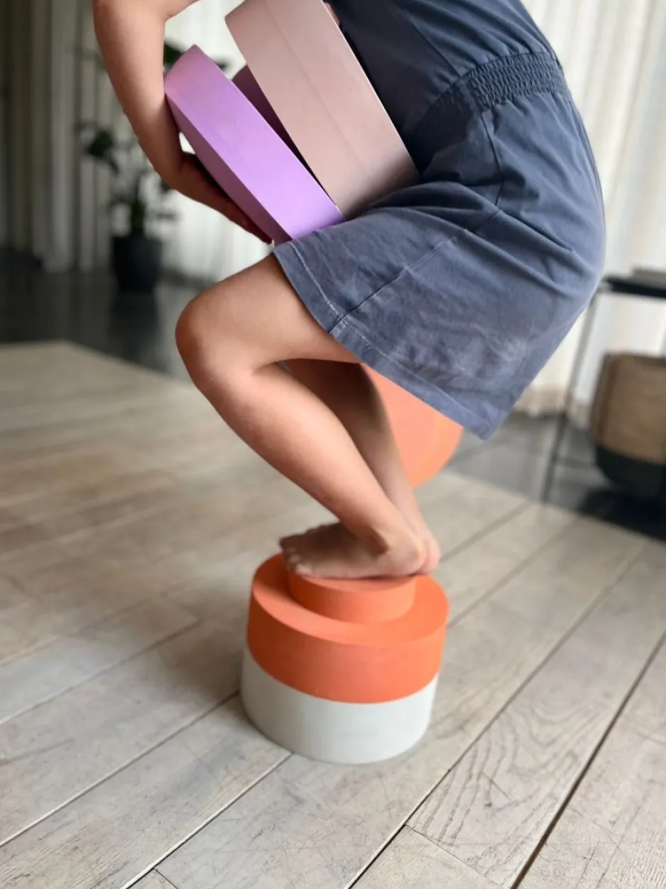 Rainbow chair earth | 5 stuks | Open ended speelgoed | Decoraties & Accessoires