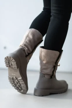 Discount Regenlaarzen Garfil | Taupe | DAMES Laarzen & Boots