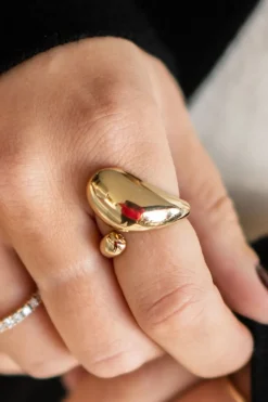 New Ring bubble | Goud | Studio Poespas DAMES Sieraden|Snøpskes