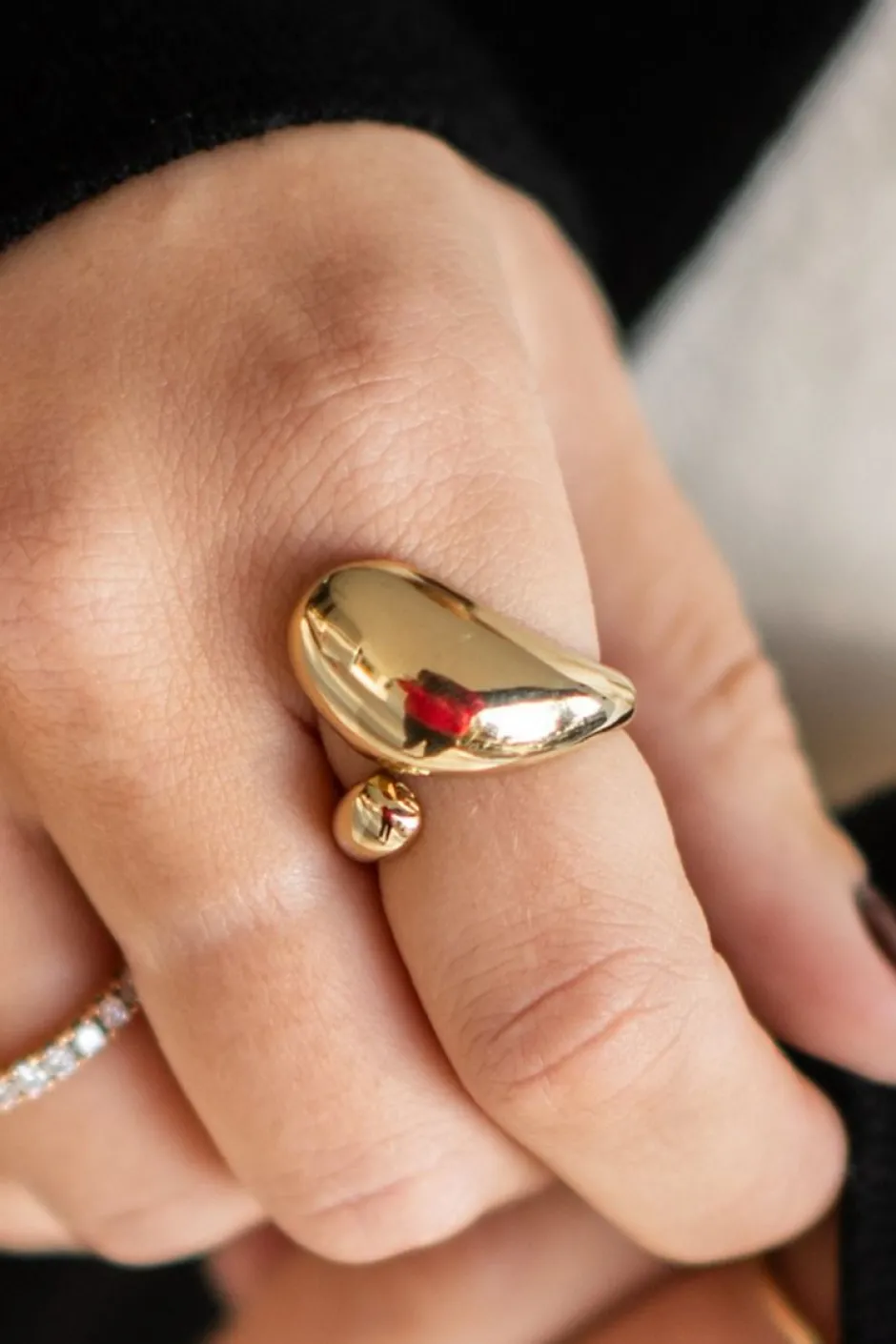 New Ring bubble | Goud | Studio Poespas DAMES Sieraden|Snøpskes