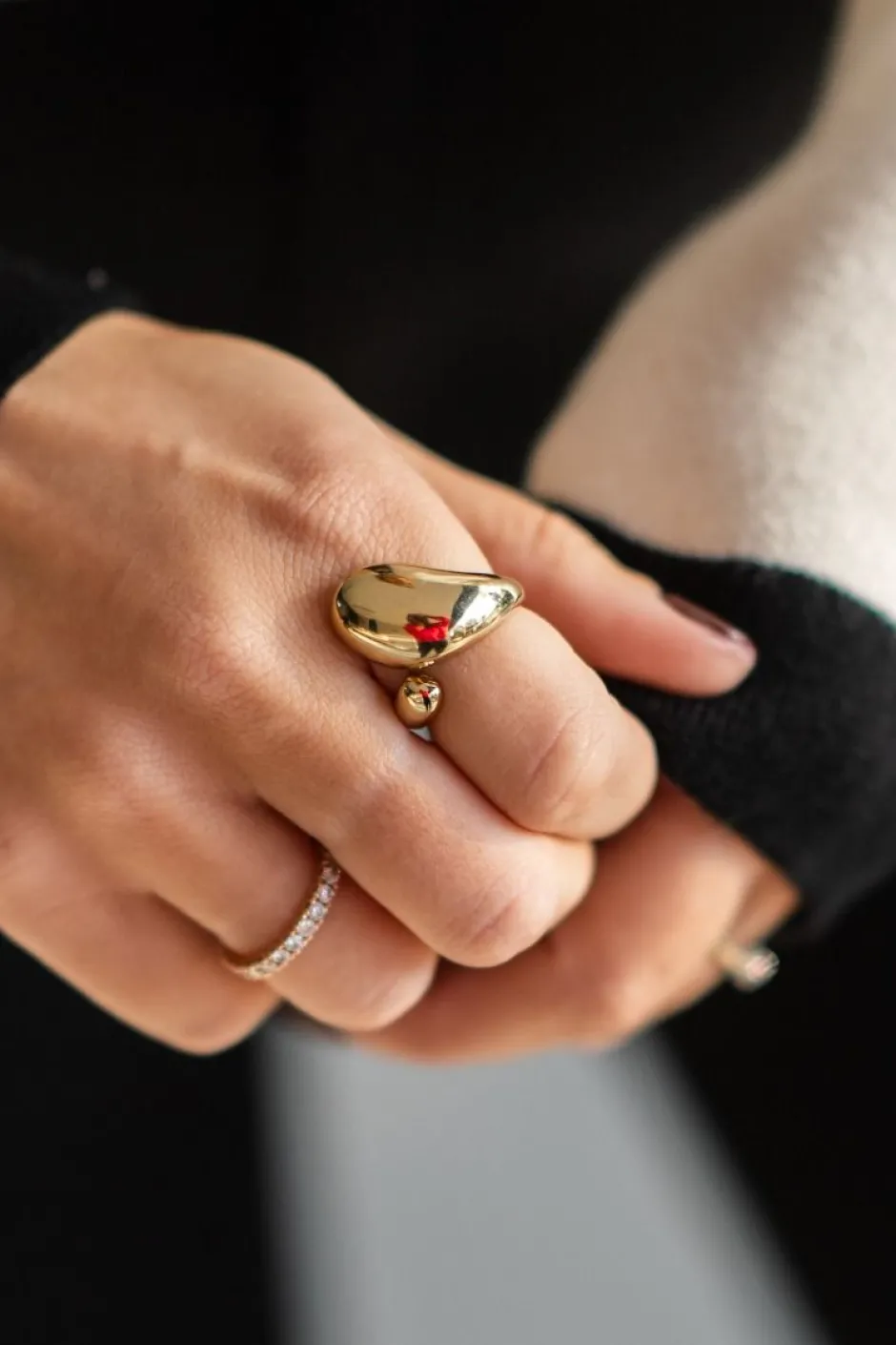 New Ring bubble | Goud | Studio Poespas DAMES Sieraden|Snøpskes