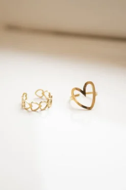 Clearance Ring lots of love | Goud DAMES Sieraden