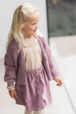 Sale Rok Vieve | Mauve velvet | DAMES Rokken|Rokken