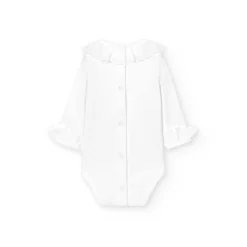 Romper Coco | Kanten kraagje wit | Lange mouwen | Babidu Rompers