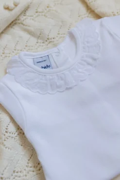 Romper Coco | Kanten kraagje wit | Lange mouwen | Babidu Rompers