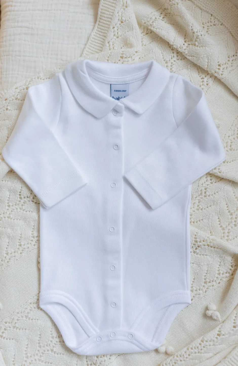 Best Romper Joes | Kraagje wit | Lange mouwen | Babidu Rompers