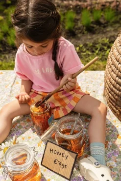 Best Ruffle short stripes | Nectarine | Sproet & Sprout Shorts