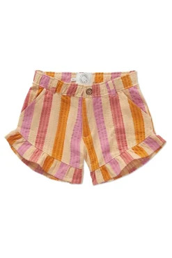 Best Ruffle short stripes | Nectarine | Sproet & Sprout Shorts
